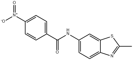 Benzamide, N-(2-methyl-6-benzothiazolyl)-4-nitro- Structure