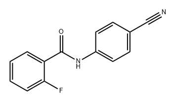 Benzamide, N-(4-cyanophenyl)-2-fluoro- Structure