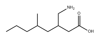 Octanoic acid, 3-(aminomethyl)-5-methyl- Structure