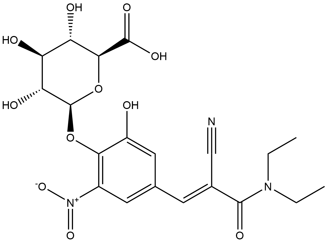 Entacapone 4-β-D-Glucuronide Structure