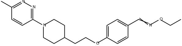 Benzaldehyde, 4-[2-[1-(6-methyl-3-pyridazinyl)-4-piperidinyl]ethoxy]-, O-ethyloxime Structure