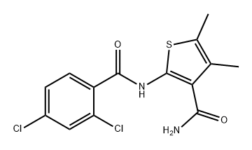 3-Thiophenecarboxamide, 2-[(2,4-dichlorobenzoyl)amino]-4,5-dimethyl- Structure