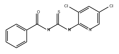 Benzamide, N-[[(3,5-dichloro-2-pyridinyl)amino]thioxomethyl]- 구조식 이미지