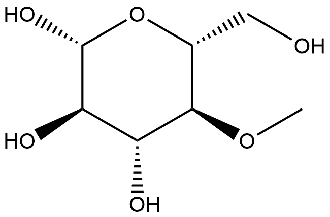 4-O-Methyl-β-D-glucopyranose Structure