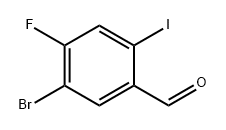 Benzaldehyde, 5-bromo-4-fluoro-2-iodo- Structure