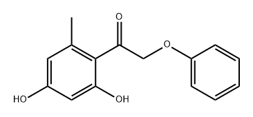 Ethanone, 1-(2,4-dihydroxy-6-methylphenyl)-2-phenoxy- Structure