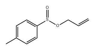 Benzenesulfinic acid, 4-methyl-, 2-propen-1-yl ester Structure