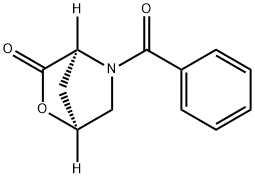 2-Oxa-5-azabicyclo[2.2.1]heptan-3-one, 5-benzoyl-, (1S,4S)- 구조식 이미지