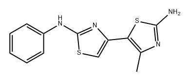 [4,5'-Bithiazole]-2,2'-diamine, 4'-methyl-N2-phenyl- Structure