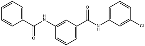 Benzamide, 3-(benzoylamino)-N-(3-chlorophenyl)- Structure