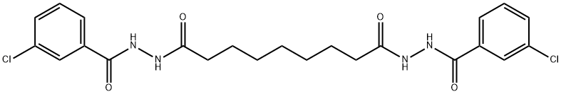 N'1,N'9-bis(3-chlorobenzoyl)nonanedihydrazide 구조식 이미지