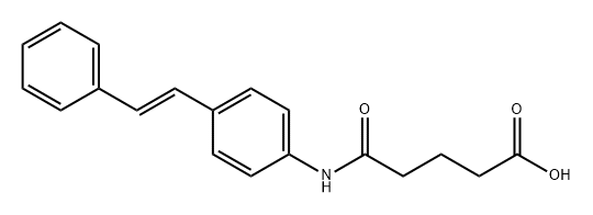Pentanoic acid, 5-oxo-5-[[4-[(1E)-2-phenylethenyl]phenyl]amino]- 구조식 이미지