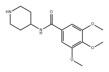 Benzamide, 3,4,5-trimethoxy-N-4-piperidinyl- 구조식 이미지