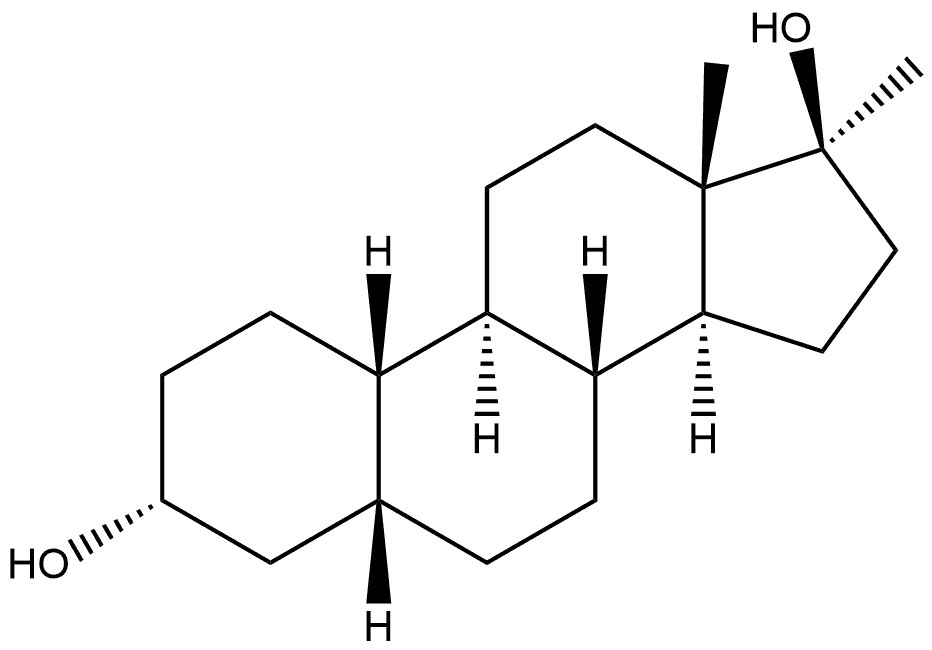 Estrane-3,17-diol, 17-methyl-, (3α,5β,17β)- Structure