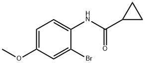 Cyclopropanecarboxamide, N-(2-bromo-4-methoxyphenyl)- Structure