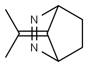 2,3-Diazabicyclo[2.2.1]hept-2-ene, 7-(1-methylethylidene)- Structure