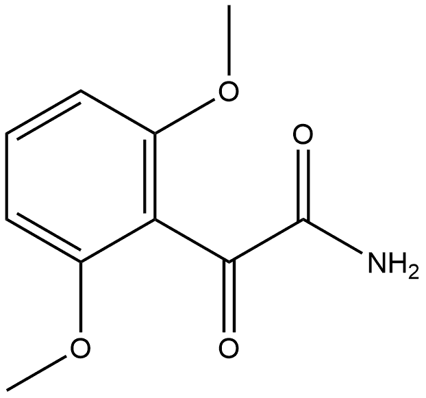 2,6-Dimethoxy-α-oxobenzeneacetamide Structure