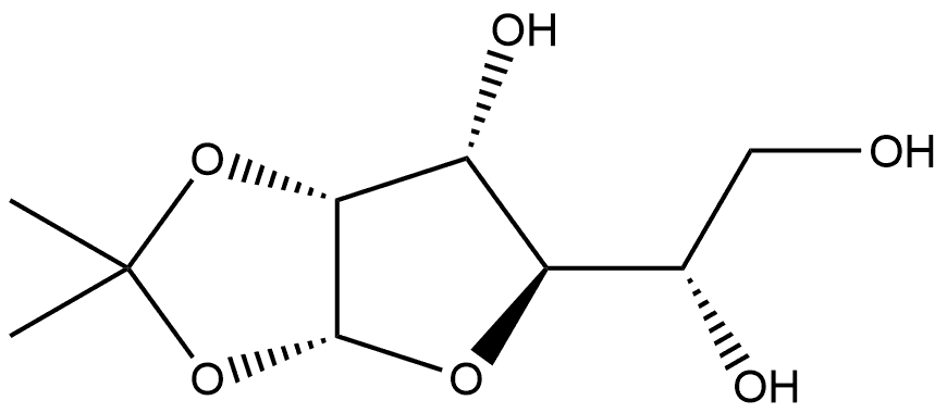 β-L-Talofuranose, 1,2-O-(1-methylethylidene)- Structure