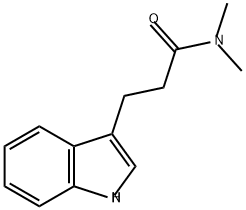 1H-Indole-3-propanamide, N,N-dimethyl- Structure