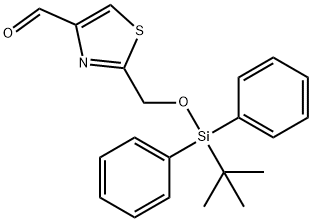 2-(((tert-Butyldiphenylsilyl)oxy)methyl)thiazole-4-carbaldehyde Structure