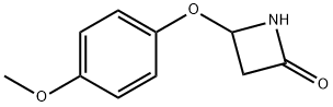 2-Azetidinone, 4-(4-methoxyphenoxy)- Structure