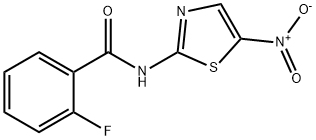 Benzamide, 2-fluoro-N-(5-nitro-2-thiazolyl)- Structure