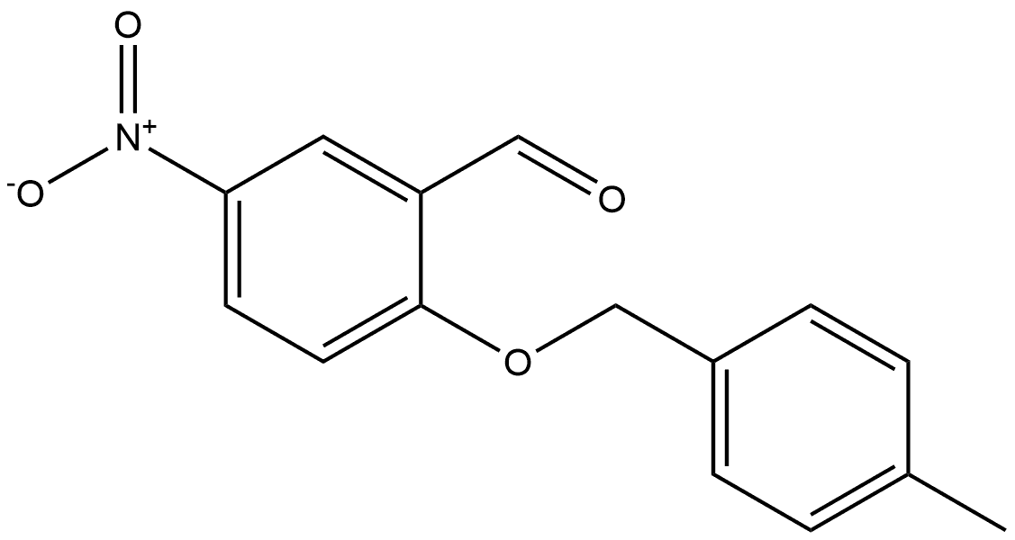 2-((4-methylbenzyl)oxy)-5-nitrobenzaldehyde Structure