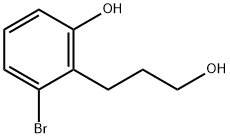 2-Bromo-6-hydroxybenzenepropanol 구조식 이미지