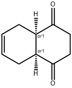 1,4-Naphthalenedione, 2,3,4a,5,8,8a-hexahydro-, (4aR,8aS)-rel- Structure