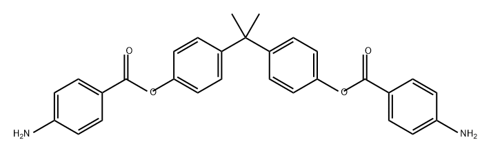 Phenol, 4,4'-(1-methylethylidene)bis-, 1,1'-bis(4-aminobenzoate) Structure