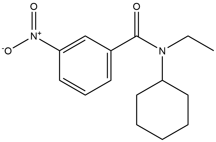 N-cyclohexyl-N-ethyl-3-nitrobenzamide Structure