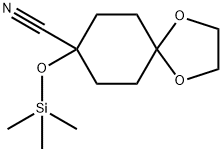 8-((Trimethylsilyl)oxy)-1,4-dioxaspiro[4.5]decane-8-carbonitrile Structure