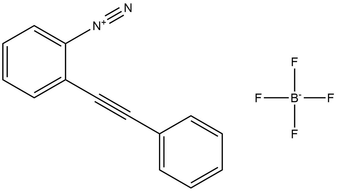 2-(Phenylethynyl)benzenediazonium Tetrafluoroborate Structure