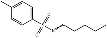 Benzenesulfonamide, 4-methyl-N-pentylidene- Structure