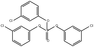 Phosphoric acid tris(3-chlorophenyl) ester Structure