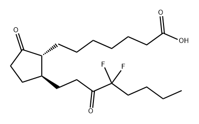 Prostan-1-oic acid, 16,16-difluoro-9,15-dioxo- Structure