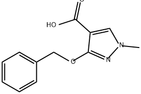 3-(benzyloxy)-1-methyl-1H-pyrazole-4-carboxylic
acid Structure