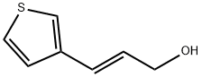 2-Propen-1-ol, 3-(3-thienyl)-, (2E)- 구조식 이미지