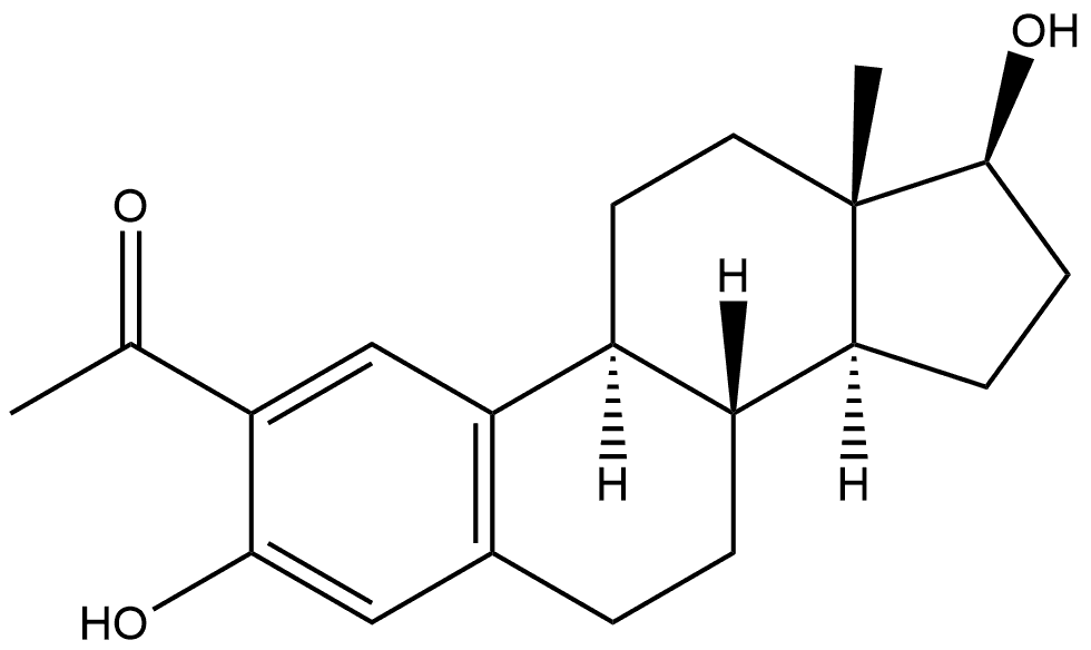 17β-Estradiol 2-Acetate Structure