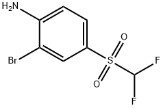 2-bromo-4-(difluoromethylsulphonyl)aniline Structure