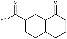 8-Oxo-2,3,4,5,6,7-hexahydro-1H-naphthalene-2-carboxylic acid Structure