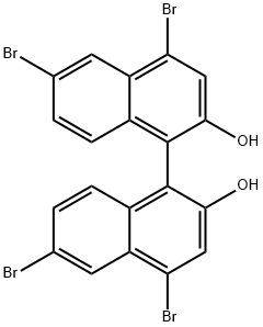 [1,1'-Binaphthalene]-2,2'-diol, 4,4',6,6'-tetrabromo- Structure