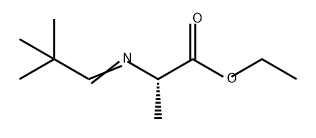 Alanine, N-(2,2-dimethylpropylidene)-, ethyl ester Structure