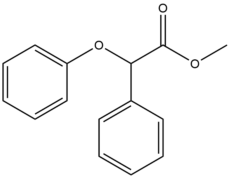 Benzeneacetic acid, α-phenoxy-, methyl ester 구조식 이미지