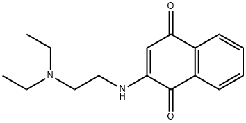 1,4-Naphthalenedione, 2-[[2-(diethylamino)ethyl]amino]- Structure