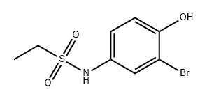 Ethanesulfonamide, N-(3-bromo-4-hydroxyphenyl)- 구조식 이미지