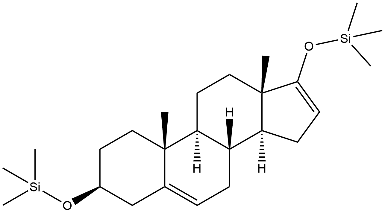 Androsta-5,16-diene, 3,17-bis[(trimethylsilyl)oxy]-, (3β)- 구조식 이미지