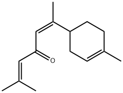 2,5-Heptadien-4-one, 2-methyl-6-(4-methyl-3-cyclohexen-1-yl)-, (5Z)- 구조식 이미지