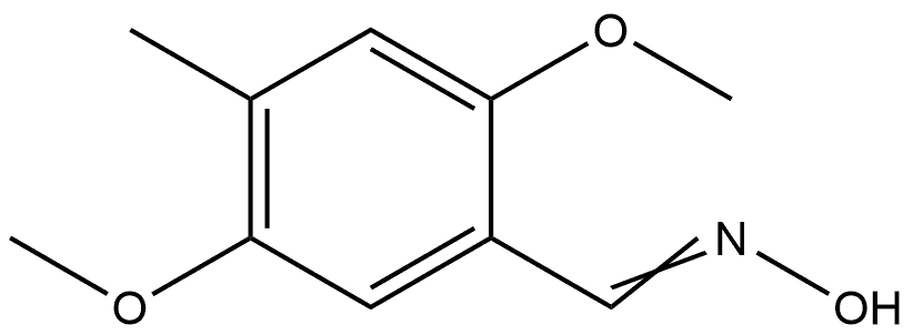 2,5-Dimethoxy-4-methylbenzaldehyde oxime Structure