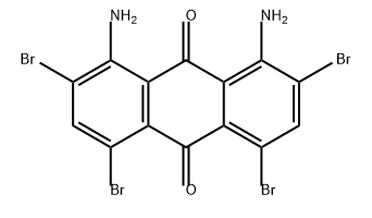 9,10-Anthracenedione, 1,8-diamino-2,4,5,7-tetrabromo- 구조식 이미지